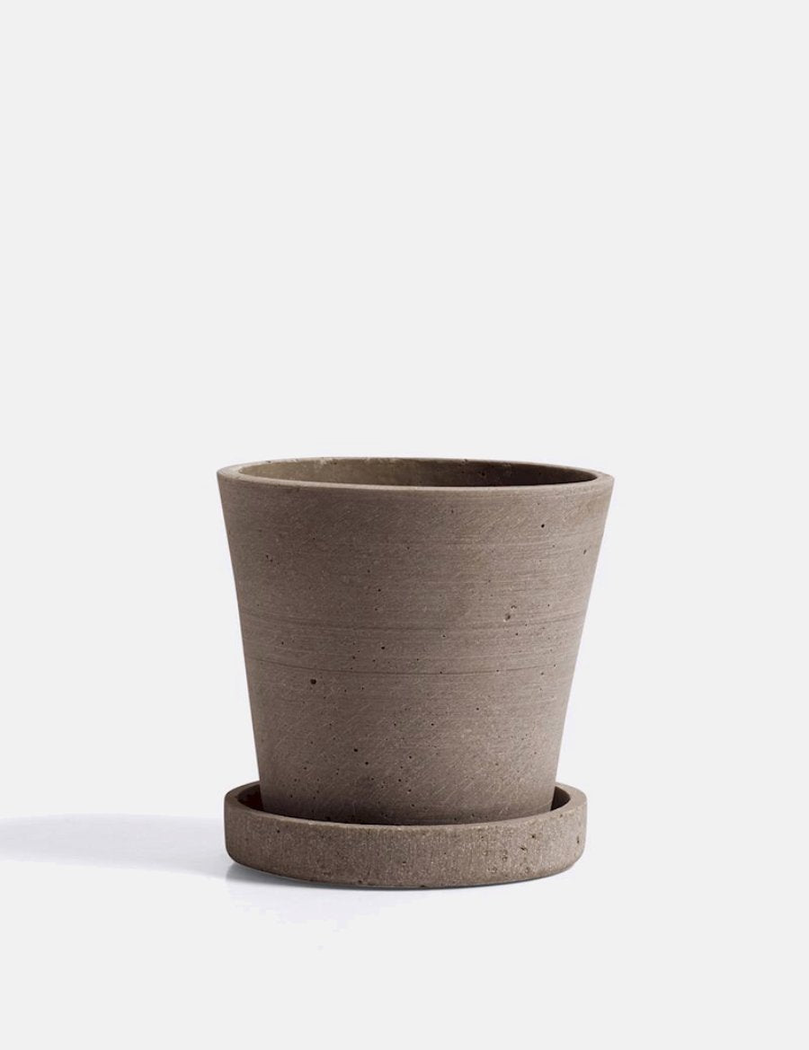 Flowerpot with Saucer - #color_brown