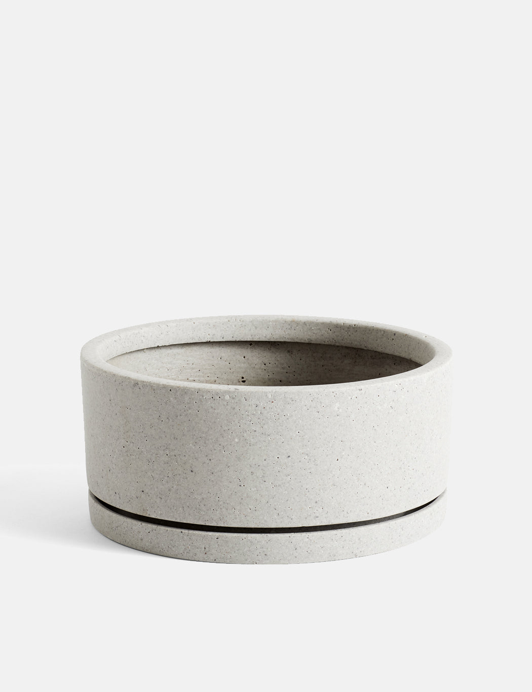 Plant Pot with Saucer - #color_grey
