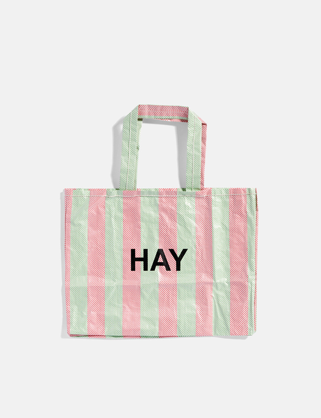 Recycled Candy Stripe Shopper - #color_pink