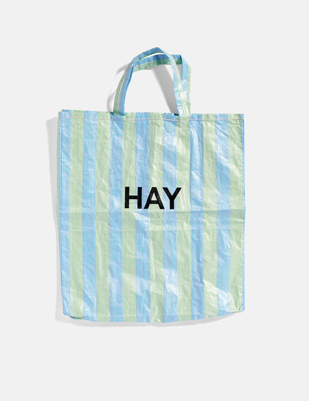 Recycled Candy Stripe Shopper - #color_blue